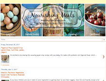 Tablet Screenshot of nourishingmeals.com